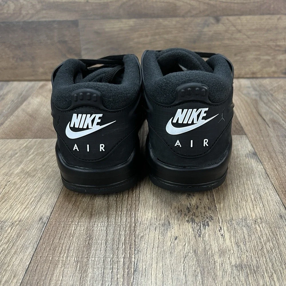 Air Jordan 4 RM Triple Black Cat Sneakers New Size 6y / 7.5 FQ7938-004
